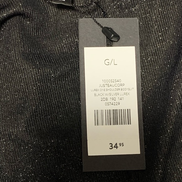 Dynamite Lurex One-Shoulder Bodysuit - Picture 4 of 6